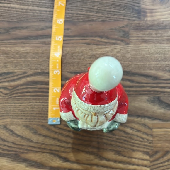 VINTAGE RUSS HANDPAINTED CERAMIC SANTA CHRISTMAS BELL - Picture 2 of 5